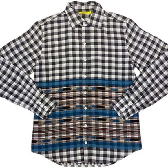 Roller Rabbit Men's Zoo Shirt Selma Border Plaid - Picture 1 of 9
